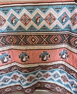 Buc-ees Beaver Large Outdoor Blanket Camping Ground Picnic Aztec 70''X60'' Park - Picture 1 of 7