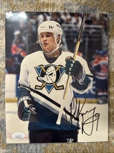 Paul Kariya seltene Enten signiert 8x10 Farbfoto JSA authentifiziert frühe Jahre - Bild 1 von 5