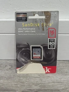 16GB - SanDisk Elite Ultra Performance Micro SDHC UHS-I Card Class 10 Free Post - Afbeelding 1 van 3
