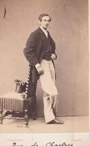 Prince Philippe, Count of Paris 1838-94 - ORIGINAL ROYALTY CARTE De VISTE CDV #2 - Picture 1 of 2