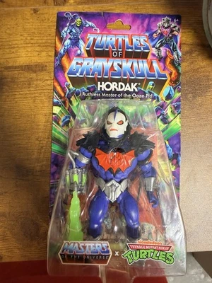 Figura de acción Mattel TMNT MOTU Turtles Of Grayskull Hordak cardada Foto 1 de 2