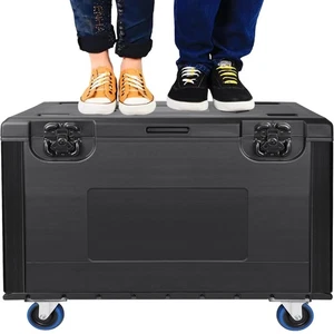 ATA Road Case W/Wheel Stackable Flight Case for DJ Equipment Storage Cable Trunk - Picture 1 of 11