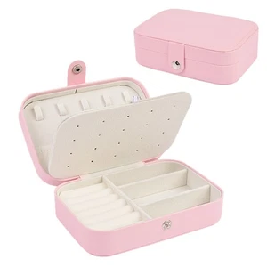 Joyero Portátil Doble Capa Organizador Exhibición Viaje Joyero Estuche Cajas \ - Imagen 1 de 19