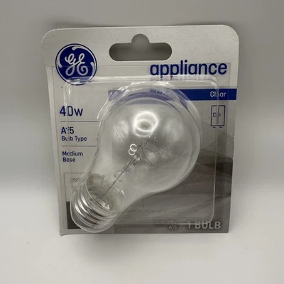 GE 15206, 40-Watt, Appliance Bulb, Medium Base, A15 Bulb Shape, 1-pk, 120-Volt - Image 1 of 2