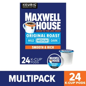 Maxwell House Original Café Molido Tostado K-Cup Cápsulas 24 ct - Caja de 8,3 OZ - Imagen 1 de 8