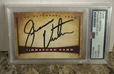 Jesse Ventura "Wrestling" Autographed Signed Trading Card PSA Authentic Auto - Image 1 of 2