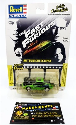 REVELL 1/64 The Fast and the Furious MITSUBISHI ECLIPSE Issue #100 Green - NEW - Image 1 of 2