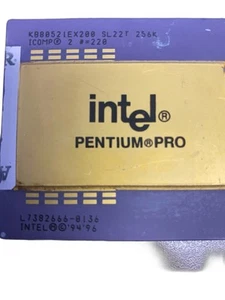 VINTAGE Intel Pentium Pro KB80521EX200 SL22r 256K Processor | VERY RARE CPU - Picture 1 of 1
