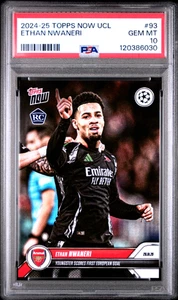 2024-25 Topps Now Champions League #93 Ethan Nwaneri Rookie RC PSA 10 - Bild 1 von 2