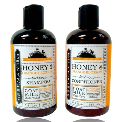 Set of Beekman 1802 Goat Milk Shampoo & Conditioner 8.9oz Honey & Orange Blossom - Image 1 of 4