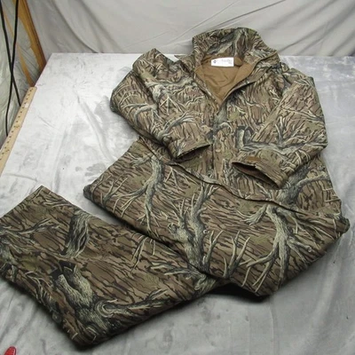 Columbia Overalls Men Large Mossy Oak Insulated Hunting Bibs Waterproof Snow VTG - Image 1 of 4