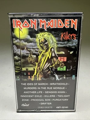 Iron Maiden Killers Cassette Tape 1981 Capitol Records Heavy Metal Untested - Image 1 of 4