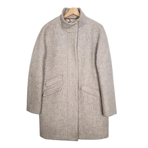 J Crew Cocoon Mantel Stadiontuch von Nello Gori Wollmischung grau G8447 Größe 8 - Bild 1 von 8