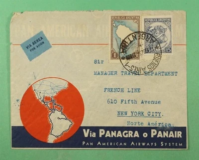 DR WHO 1937 ARGENTINA PAA AIRMAIL BUENOS AIRES TO USA R18116 - image 1 of 2