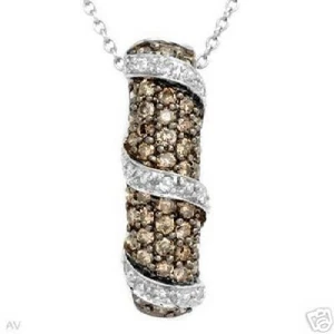 Terrific Necklace with 0.90ctw Genuine Clean Diamonds - Picture 1 of 2