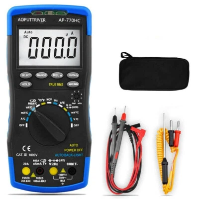 BTMETER Profi Multimeter 20A Echt-Effektivwert-Messgerät 750V AC NCV Kapazität  - Bild 1 von 4