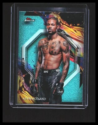 2024 Kevin Holland Topps Finest Aqua Glitter Refractor #179 Middleweight - Image 1 of 3