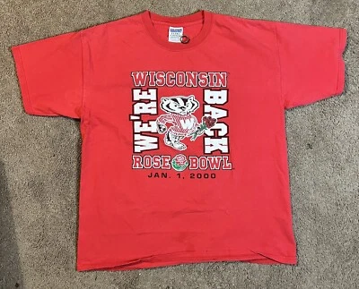 Camisa Wisconsin Badgers Rose Bowl para hombre XL Foto 1 de 2