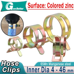 Fuel Line Hose Spring Clips Water Pipe Air Tube Clamps 4/5/6/7/8/10/12/15 - 46mm - Picture 1 of 76