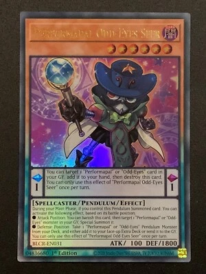 Performapal Odd-Eyes Seer | BLCR-EN031 | Ultra Rare | 1st Edition | YuGiOh TCG - Image 1 of 3