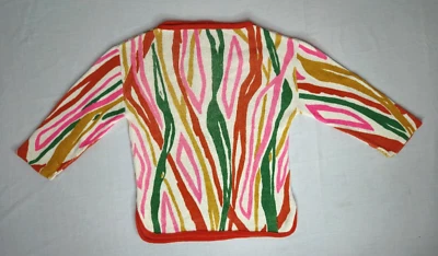 Orlon Acrylic Vintage 60s 70s Pop Art MOD Knit Pullover Sweater Womens Small S - Image 1 of 4