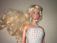 Barbie Doll Vintage 1966 Mattel with handmade crochet dress
