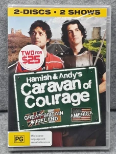 NEW: HAMISH & ANDY's CARAVAB OF COURAGE UK & USA DVD Set Region 4 PAL Free Post - Picture 1 of 2
