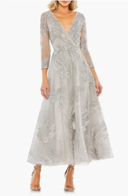 NEW, Mac Duggal Embellished Faux Wrap A-Line Cocktail Dress SZ 10 #WD344 - Image 1 of 4