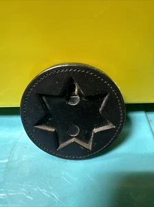Seven-point Star Leather Belt Clip Badge Holder Tex Shoemaker & Son Inc - Picture 1 of 3