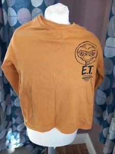 Children's kids ET top long sleeve tee t-shirt mustard yellow 7-8years NEW - Picture 1 of 4