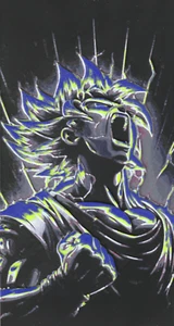 🎨 Anime Art - Goku Super Saiyan - Large Decal Case Mod Magnet - Picture 1 of 5