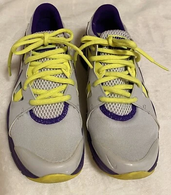 NIke Training Comfort Foot Bed Women’s 599553-007 Gray/purple/yellow Size 6 - Image 1 of 4