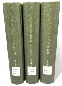 Graetz Volkstuemliche Geschichte der Juden Vol.1 2 3 1915 Popular History Jews - Picture 1 of 5