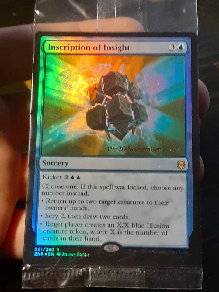 Inscription of Insight Prerelease FOIL x1 Unopened , ZR , MTG ,FREE SHIPPING - Image 1 of 4