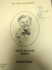 At Home With McComb. Lecture Notes Autographed