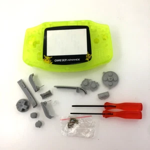 Luminous Clear Yellow Housing Shell Complete Case Cover Kit for Game Boy Advance - Picture 1 of 21