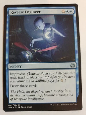 MTG Magic The Gathering Card Reverse EngineerSorcery Blue Aether Revolt - Image 1 of 2