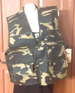 Vintage Duck Bay Hunting Vest Game Bag Padded Shoulder Men's Size L NWT - Picture 1 of 6