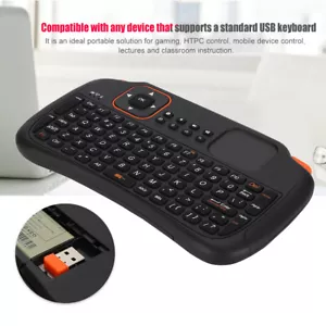 Mini teclado inalámbrico de 2,4 GHz con panel táctil para Windows PC Android TV de 83 teclas - Imagen 1 de 12