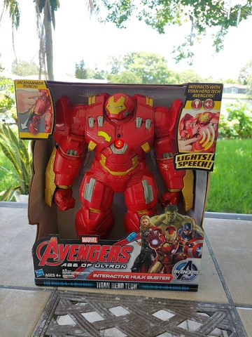 Marvel Avengers age of ultron interactive HULKBUSTER IRON MAN Titan Hero *read Cover