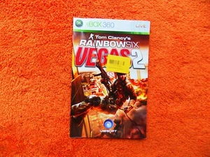 tom clancy's RAINBOW SIX vegas 2 - original HANDBUCH - microsoft xbox 360 - Bild 1 von 2