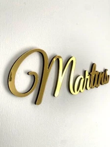 Custom Acrylic Girl Boy Name Sign Wall Art Baby Shower Nursery Sign Home Decor - Picture 1 of 4