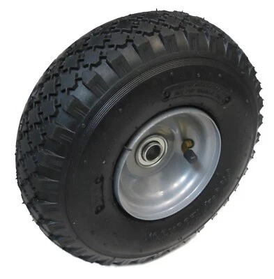 Neumático de 10" con llanta de acero, neumático de 3,00-4, rodamientos de 5/8" camión carro kart Foto 1 de 2