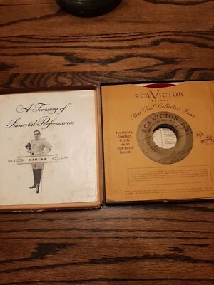 ENRICO CARUSO / RCA VICTOR 5X45 RPM BOX SET / IMMORTAL PERFORMANCESC / RED VINYL - Image 1 of 4