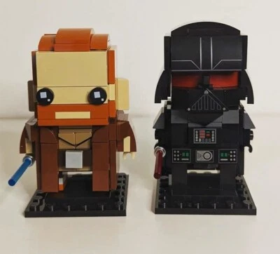 LEGO Star Wars BRICKHEADZ Obi-Wan Kenobi & Darth Vader (#40547) New - Image 1 of 4