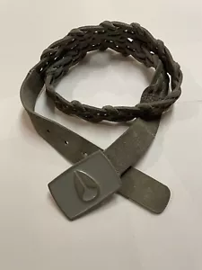 Cinturón de cuero Nixon - gris mediano - Imagen 1 de 2