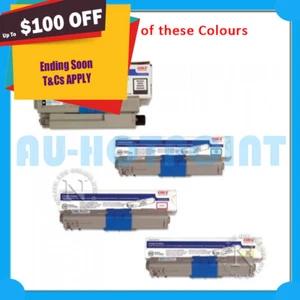 Any 1x OKI Genuine 46507509/46507510/46507511/46507512 Toner Cart> C612n/C612dn - Picture 1 of 6