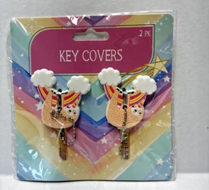 Faultier Schlüssel Abdeckungen Kappen Schlüsselanhänger Haus Haus Wohnung 2 Stück - Bild 1 von 3