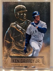 1997 Topps Stadium Club PURE GOLD MEMBERS ONLY #PG15 Ken Griffey Jr RARE /750 - Bild 1 von 2