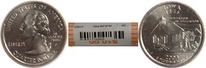 2004 P Iowa $10 Dollar Face Statehood Quarter Original Bank Wrap Roll - Picture 1 of 1